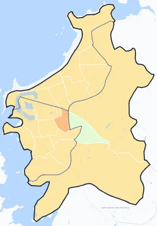 Carte de densité de population de Saint-Malo