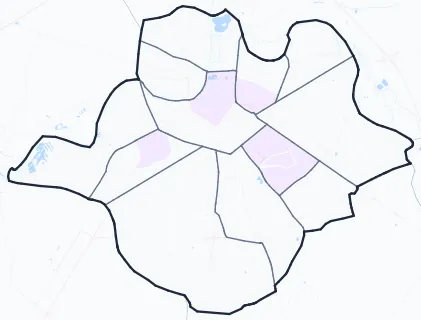 Carte de densité de population étudiante de Châteauroux
