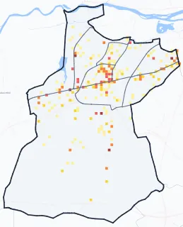 Carte des commerces de Joué-lès-Tours