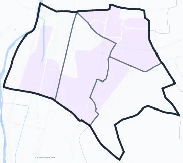 Carte de densité de population étudiante de Échirolles