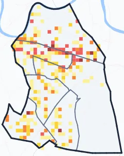 Carte des commerces de Saint-Martin-d'Hères