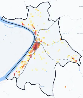 Carte des commerces de Vienne