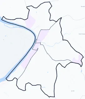 Carte de densité de population étudiante de Vienne