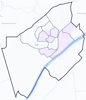 Carte de densité de population étudiante de Blois