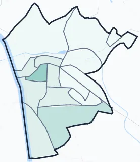 Carte de densité d'emploi (répartition estimée) de Agen