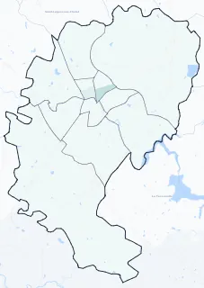 Carte de densité d'emplois salariés estimés de Cholet