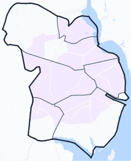 Carte de densité de population étudiante de Lorient