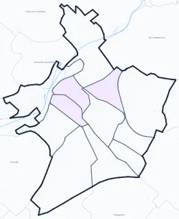 Carte de densité de population étudiante de Cambrai