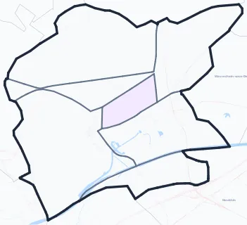 Carte de densité de population étudiante de Denain