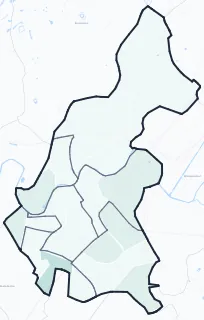 Carte de densité d'emplois salariés estimés de Marcq-en-Barœul