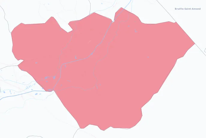 Carte de la valeur locative de référence de Saint-Amand-les-Eaux