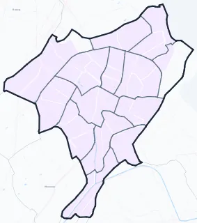 Carte de densité de population étudiante de Tourcoing