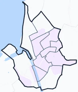 Carte de densité de population étudiante de Boulogne-sur-Mer