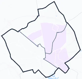 Carte de densité de population étudiante de Lens