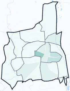 Carte de densité d'emplois salariés estimés de Tarbes
