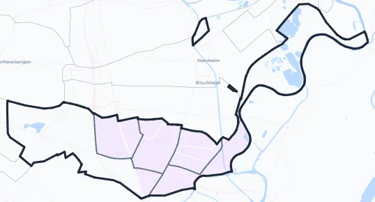 Carte de densité de population étudiante de Schiltigheim