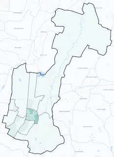 Carte de densité d'emplois salariés estimés de Colmar