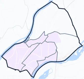 Carte de densité de population étudiante de Caluire-et-Cuire