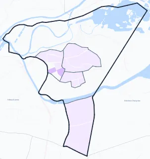 Carte de densité de population étudiante de Vaulx-en-Velin