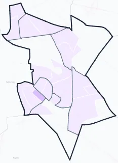 Carte de densité de population étudiante de Vénissieux