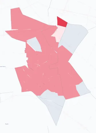 Carte de la valeur locative de référence de Vénissieux