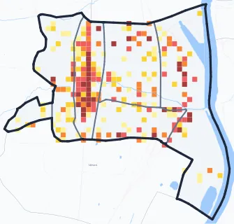 Carte des commerces de Villefranche-sur-Saône