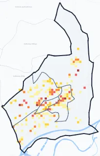 Carte des commerces de Rillieux-la-Pape