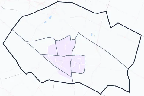 Carte de densité de population étudiante de Saint-Priest