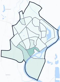 Carte de densité d'emplois salariés estimés de Chalon-sur-Saône