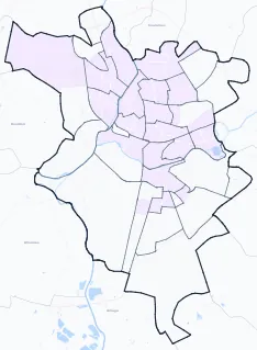 Carte de densité de population étudiante de Le Mans
