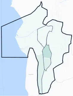 Carte de densité d'emplois salariés estimés de Aix-les-Bains