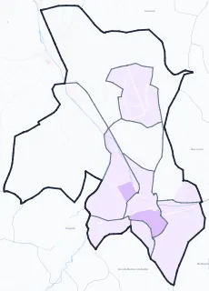 Carte de densité de population étudiante de Chambéry