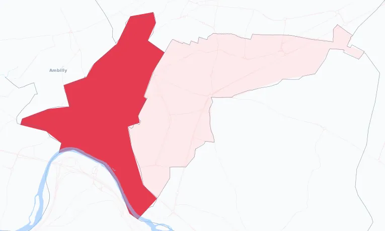 Carte de la valeur locative de référence de Annemasse
