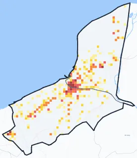 Carte des commerces de Thonon-les-Bains