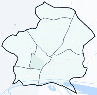 Carte de densité d'emplois salariés estimés de Chelles