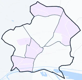 Carte de densité de population étudiante de Chelles