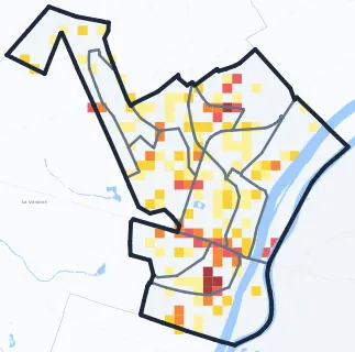 Carte des commerces de Chatou