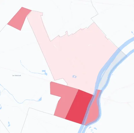 Carte de la valeur locative de référence de Chatou
