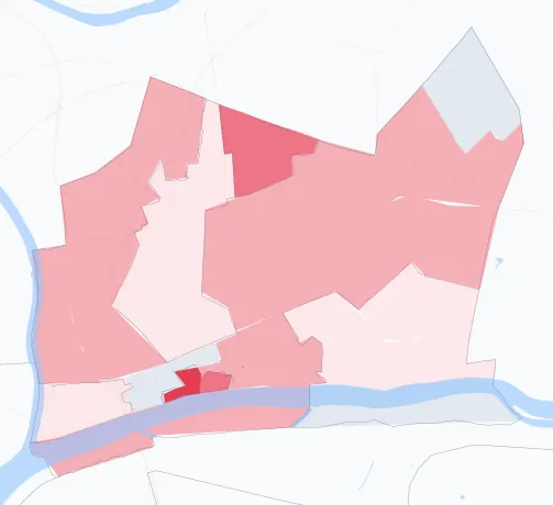 Carte de la valeur locative de référence de Conflans-Sainte-Honorine