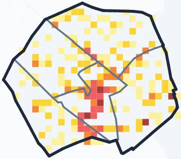 Carte des commerces de Houilles