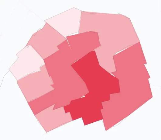 Carte de la valeur locative de référence de Houilles