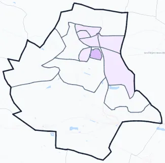 Carte de densité de population étudiante de Plaisir
