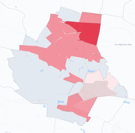 Carte de la valeur locative de référence de Plaisir