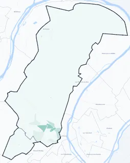 Carte de densité d'emplois salariés estimés de Saint-Germain-en-Laye