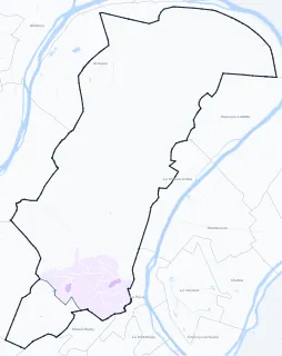 Carte de densité de population étudiante de Saint-Germain-en-Laye