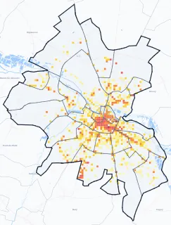 Carte des commerces de Amiens