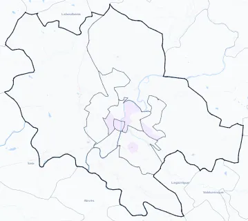 Carte de densité de population étudiante de Castres