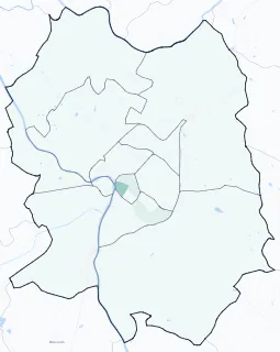 Carte de densité d'emplois salariés estimés de Montauban