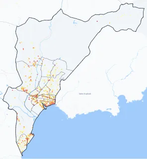Carte des commerces de Fréjus
