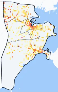 Carte des commerces de La Seyne-sur-Mer